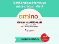 Cartel del Seminario para profesionales “Sensibilización e Intervención en Abuso Sexual e Infantil”