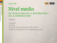 Curso Platega de competencia digital para el 1º trimestre del curso 2015/16