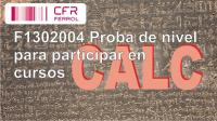 Proba de nivel para participar en cursos CALC